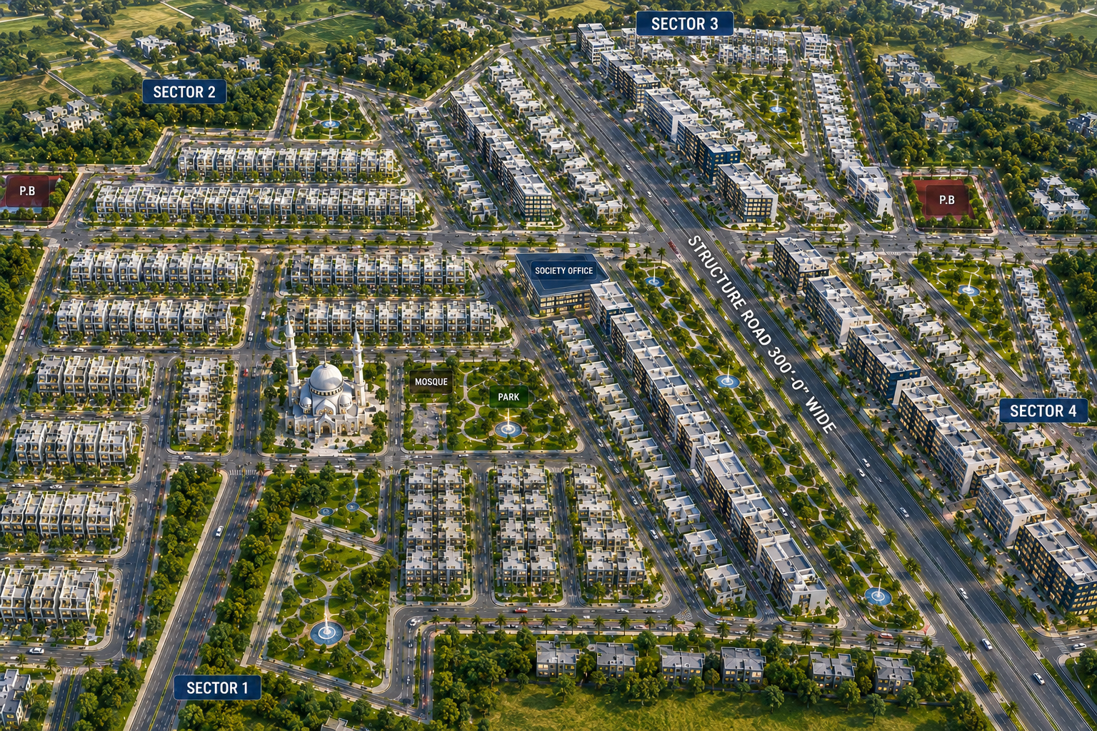 Dara Chaharbagh Master Plan